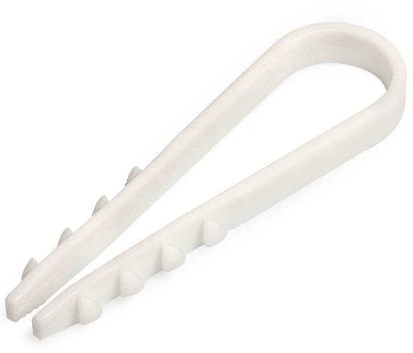 Дюбель-хомут ДХ 5-10 Белый Fortisflex (100шт), уп