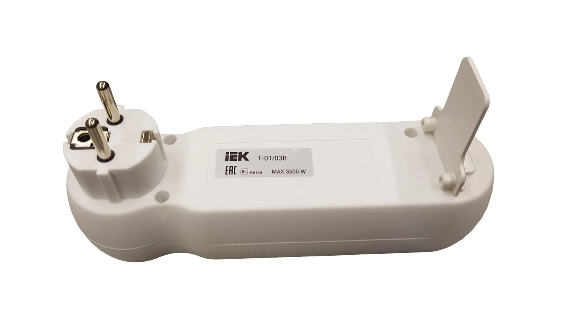 Разветвитель 3 гн. с/з с выключателем Т-01/03В IEK