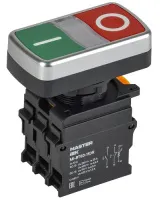 Кнопка "I-O" с подсветкой d=22мм 1NO+1NC MASTER IEK