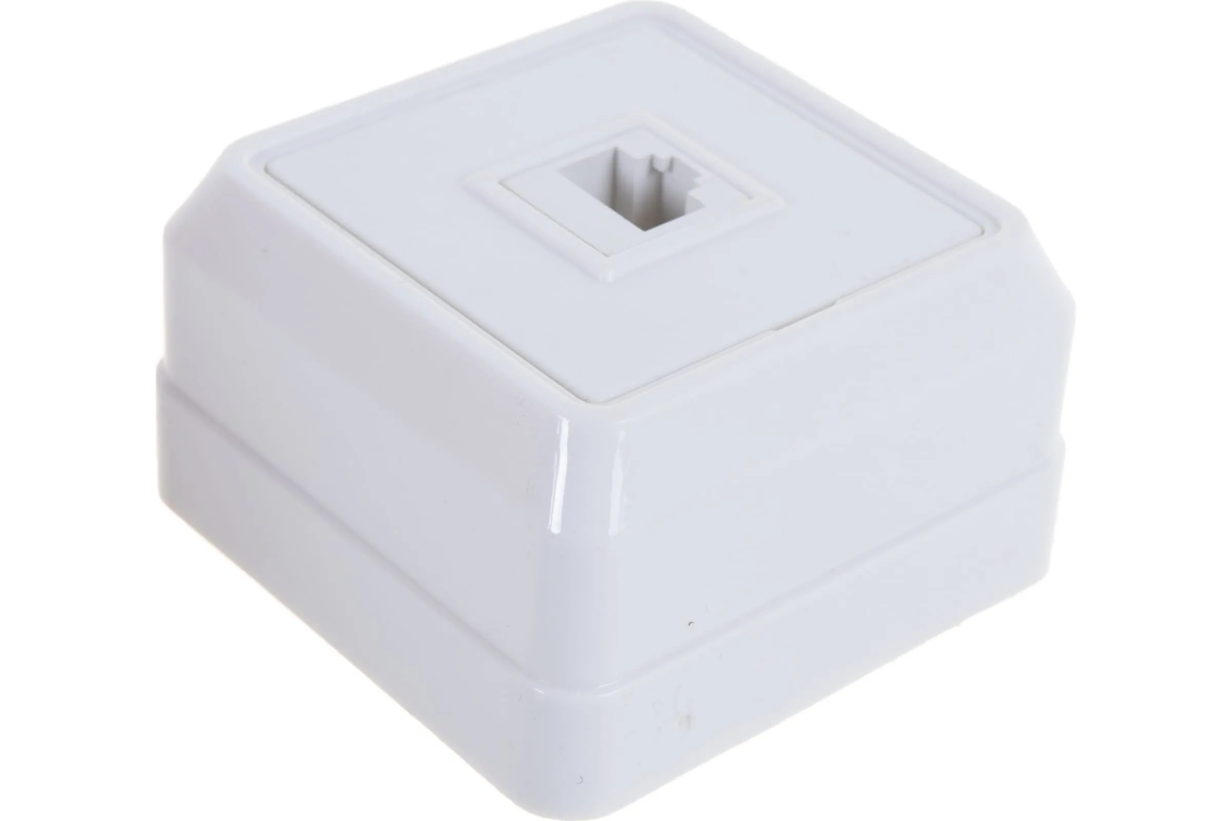 Розетка ОУ RJ11 (1-я) белая Октава IEK