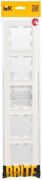 Рамка 5-я белый BRITE IEK