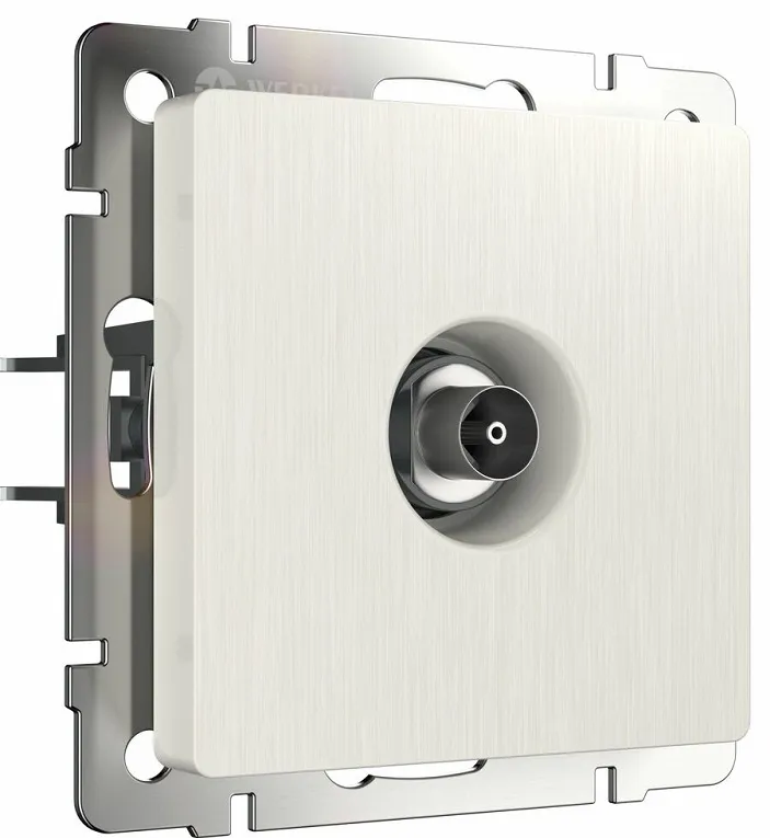 Розетка ТВ Перламутр рифленый WERKEL