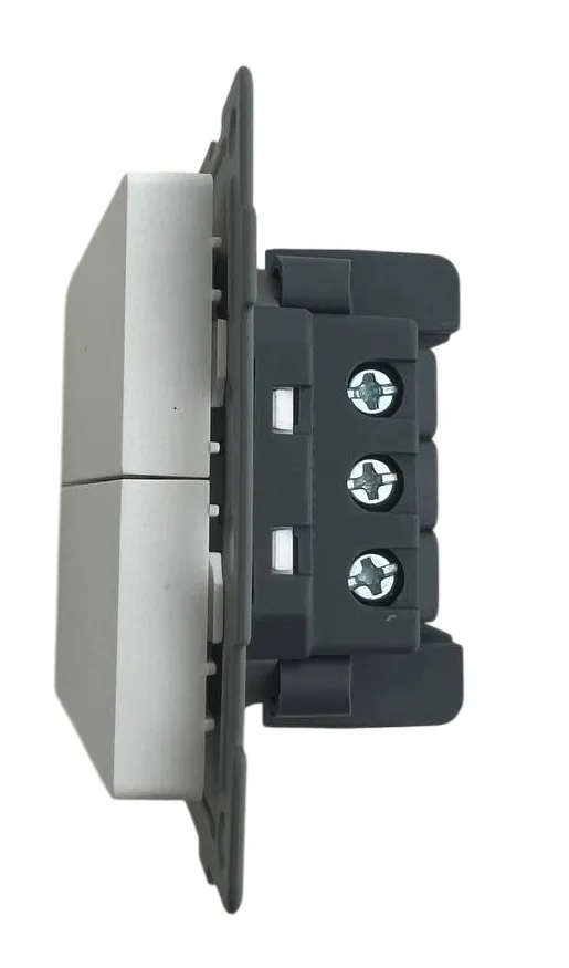 Выключатель проходной 2-кл. белый U1A-002-2 SoftTouch "Uno" AWSproducts