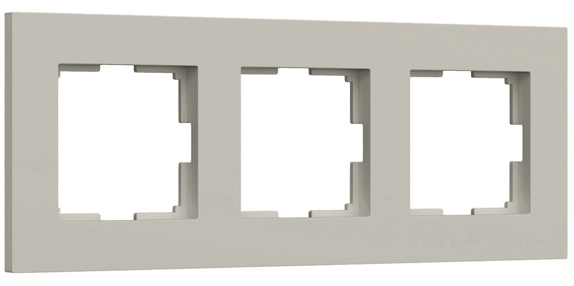 Рамка 3-я Дымчатый софт Slab WERKEL