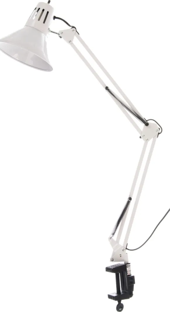 Светильник настольный СНО 13Б Е27 Белый на струбцине IN HOME