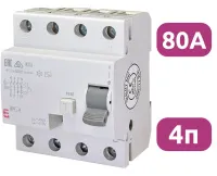 УЗО EFI-4 80/4/0.03 30мА, тип АС, 10кА ETI