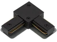 Коннектор TR-1PA-LС-BK L-образный для однофазного шинопровода черный ЭРА