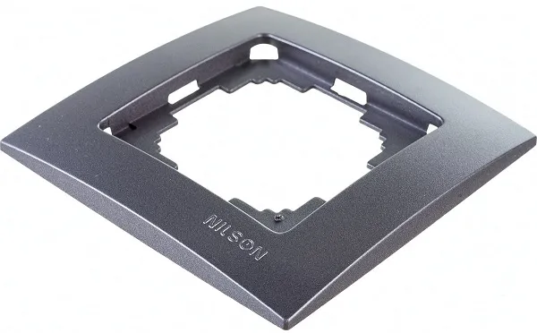 Рамка 1-местн., TOURAN metallic, антрацит