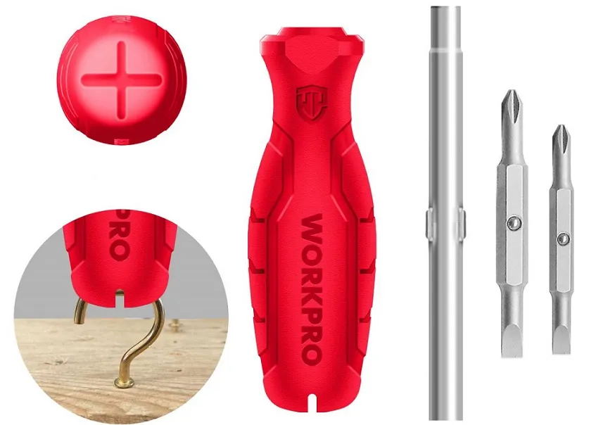 Отвёртка  6В1 (5мм, 6мм, PH1, PH2)