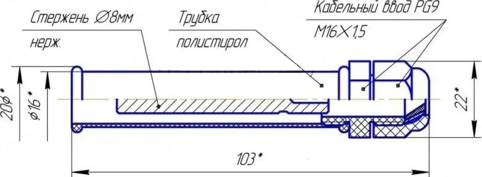Датчик уровня жидкости SONDA-PZ2
