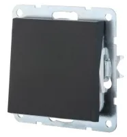 Выключатель перекресный 1-кл. Черный бархат LK80 Ecoplast