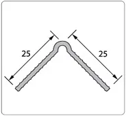 Угол штукатурный 25х25мм 3,0м Белый