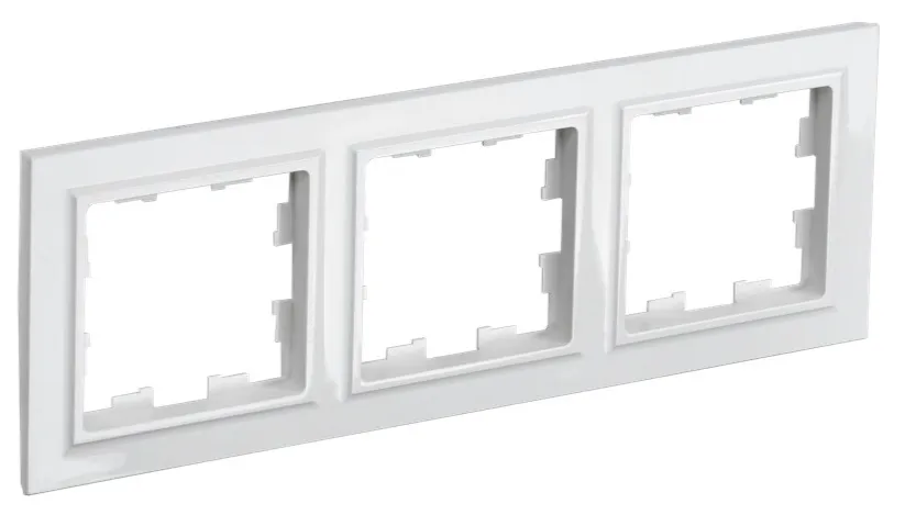 Рамка 3-я белый BRITE IEK
