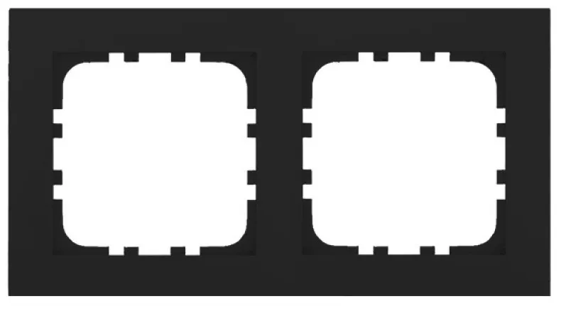 Рамка 2-я Черный бархат LK80 Ecoplast