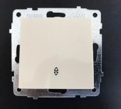 Механизм выкл. 1-кл. (проходной), крем