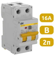 АВДТ32EM B16/2/30mA, тип А, 6kA IEK