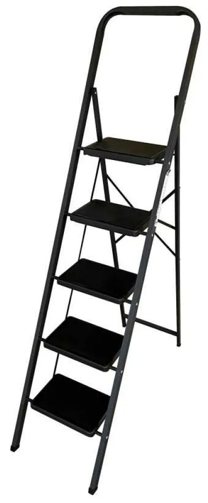 Стремянка стальная 5 ступеней широкие (MK 805C) (ALUMET)