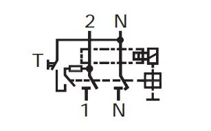 УЗО EFI6-P2 25/2/0.03 30мА, тип АС, 6кА ETI