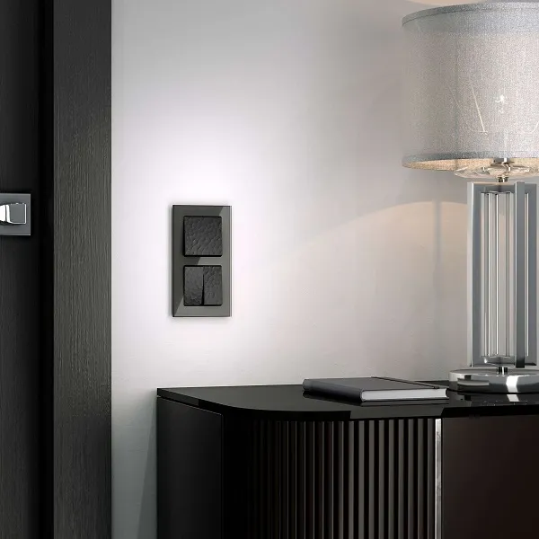 Выключатель проходной 1-кл. Черный Hammer WERKEL