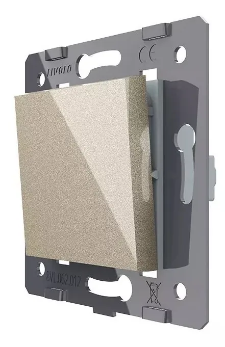 Выключатель проходной 1-кл. Шампань Livolo