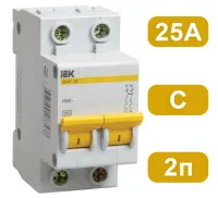 Автоматический выключатель ВА47-29 C25/2 4,5кА IEK