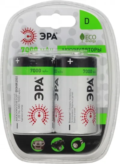 Аккумулятор LR20 7000mAh Ni-Mh ЭРА BL-2