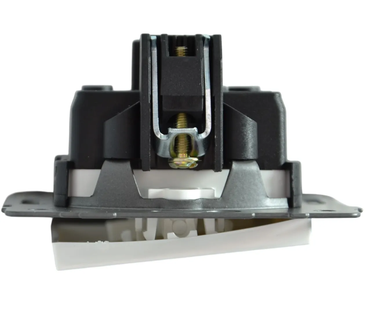 Выключатель проходной 1-кл. с подсветкой белый A-004W "Aura" AWSproducts