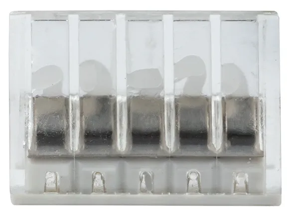 Клемма 5 отверстия 0,5-2,5 24А СМК 2273-245 с пастой (EKF)