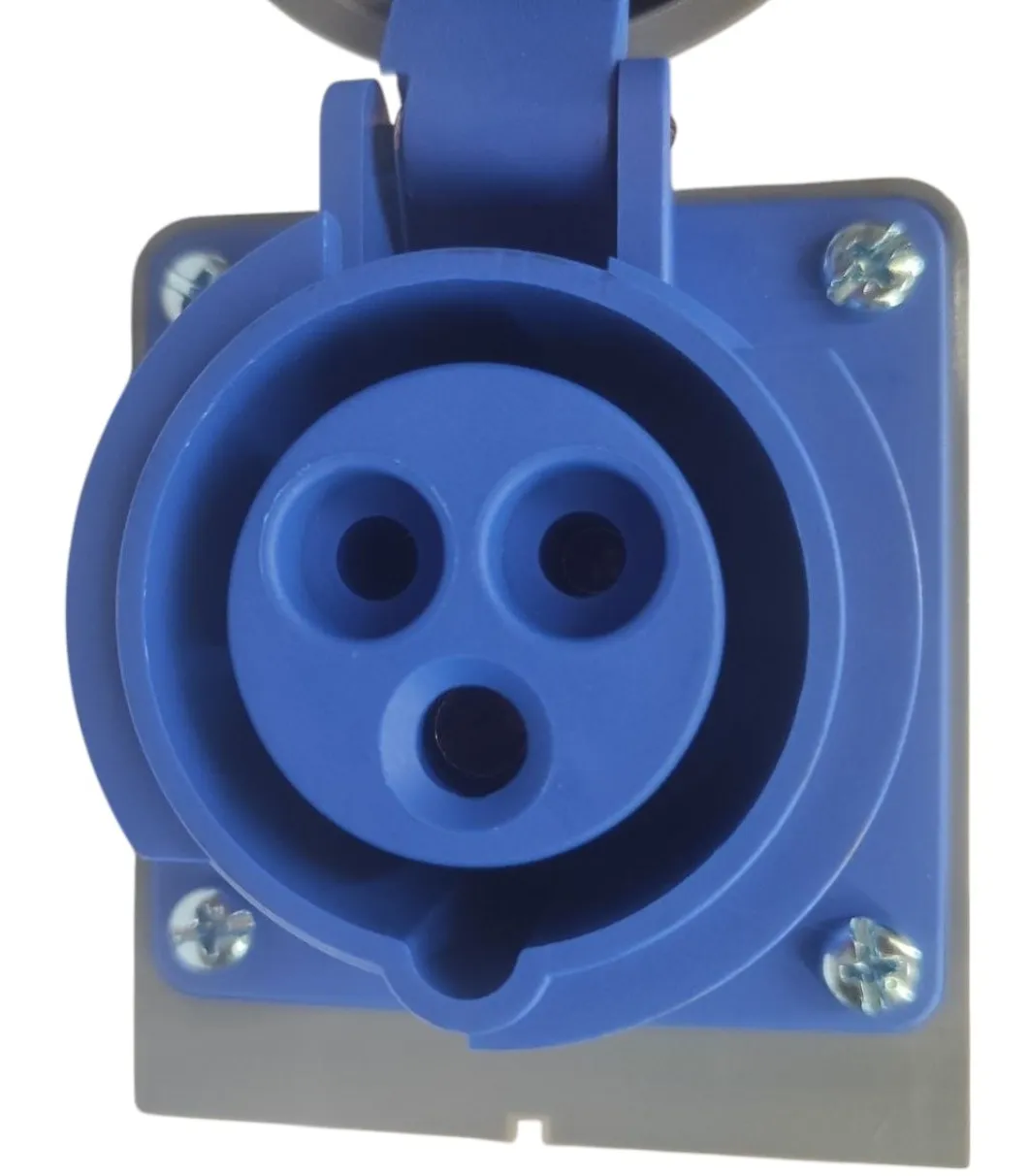 Розетка стационарная 16A 3п (2P+PE) SLN-1132 IP67, 380В, AWSPRODUCTS