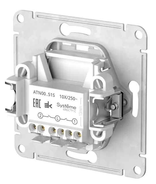 Выключатель 2-кл. Бежевый AtlasDesign (б.к.) SE