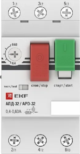 Авт. защиты эл. двигателя АПД-32 (0,4-0,63А) PROXIMA EKF