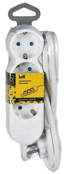 Удлинитель бытовой 3гн. 3м с/з ПВС 3х1,5мм2 UNO У03 IEK