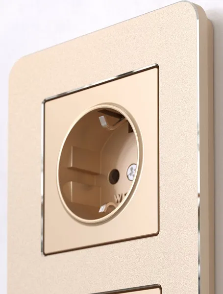 Рамка 2-я Шампань (алюминий) Platinum WERKEL