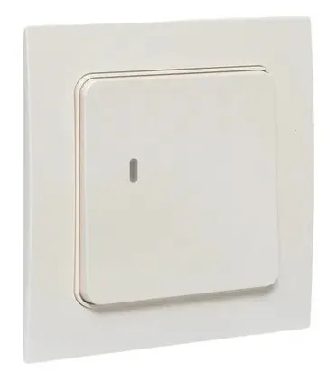 Умный беспроводной выключатель Стокгольм 1-кл белый Zigbee EKF Сonnect