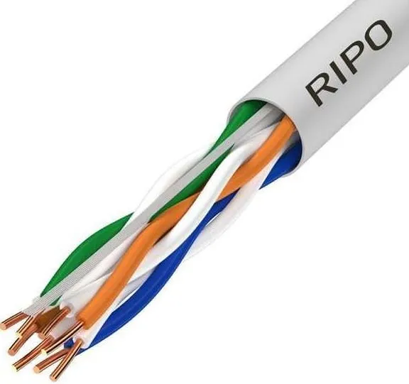 Кабель RIPO Premium UTP cat 5e НГ (А)4*2*0,52 Cu Indoor (КСВПП-5e 4*2*0,52)