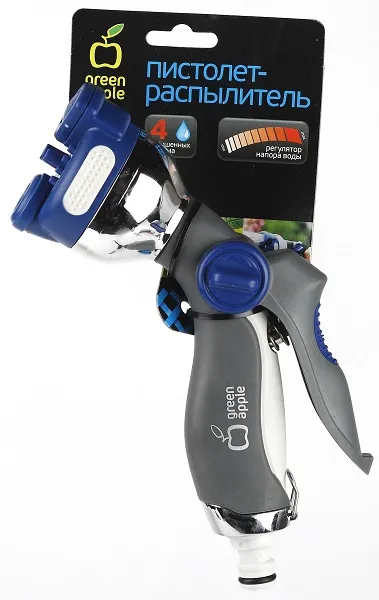 Пистолет-распылитель металл 4 улучшенных режима GREEN APPLE