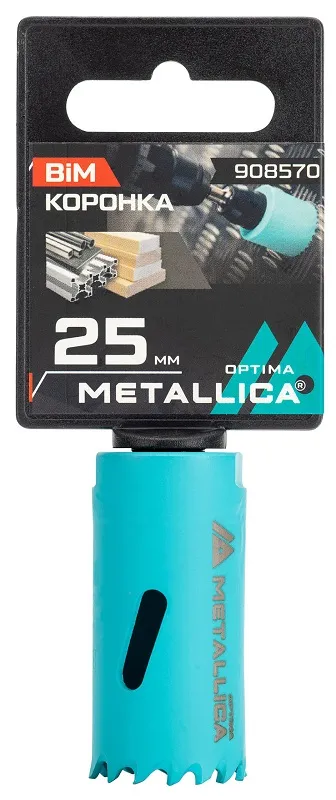 Коронка биметаллическая 25 мм METALLICA Optima
