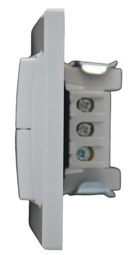 Выключатель проходной 2-кл. с подсветкой белый SD-P1008W "Standard" AWSproducts