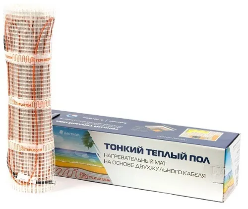 Нагревательный мат TEPLOCOM МНД-1,0 - 160 Вт (1м2, 160вт/м2)