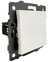 Выключатель проходной 1-кл. белый A-003W "Аура" AWSproducts