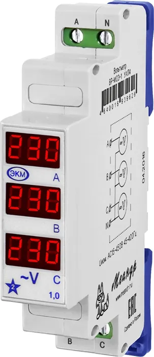 Вольтметр ВР-М03-1 АС20-450В УХЛ4