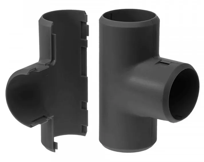 Тройник разборный 20 мм ЧЕРНЫЙ (50шт) (600шт кор)