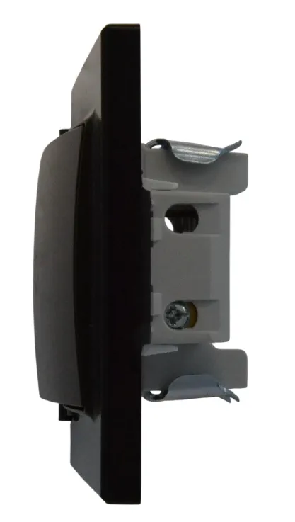 Выключатель звонка 1-кл. чёрный SD-P1009B "Standard" AWSproducts