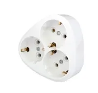 Разветвитель 3 гн. с/з Белый Bylectrica (24)