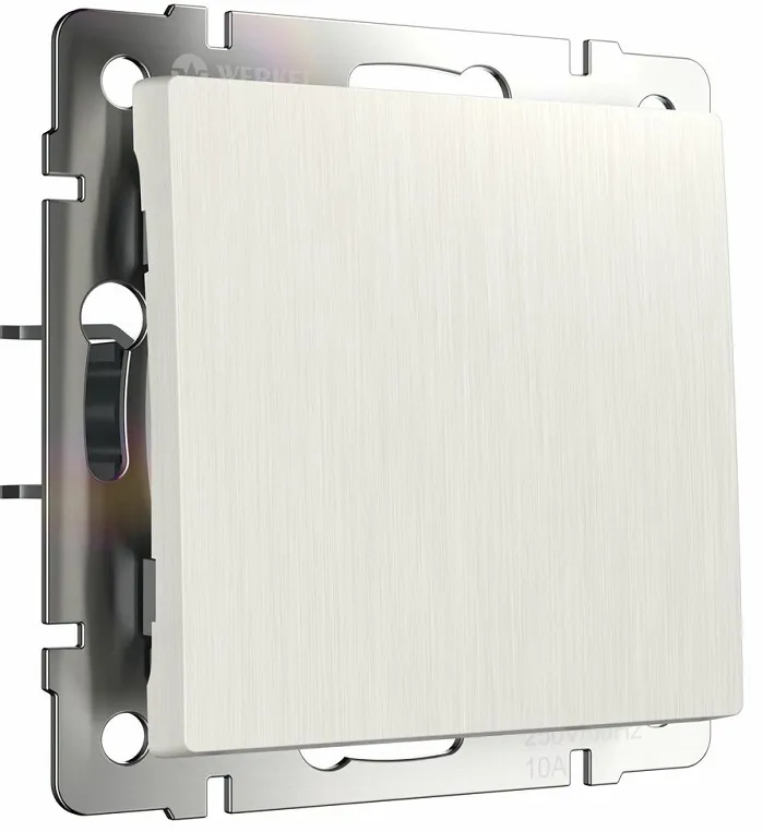 Выключатель 1-кл. Перламутр рифленый WERKEL