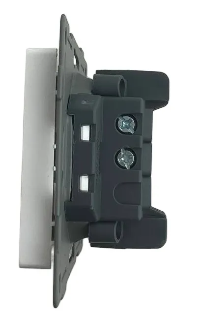 Выключатель звонка 1-кл. белый U1A-007 SoftTouch "Uno" AWSproducts