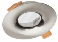 Корпус светильника, точечный встраиваемый ALESSIO, IP54, круглый,  инокс/сатин GTV