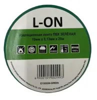 Изолента ПВХ зеленая (0.13*19*20) (L-ON)
