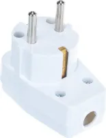 Вилка с выключателем с/з 16А Белая UNIVersal