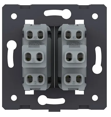 Выключатель проходной 2-кл. Золото Livolo